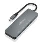 HUB AISENS USB 3-2 GEN2 10G USB-C-M-2XUSB-C-H-2XUSB-A-H 15CM GRIS HUB AISENS USB 3-2 GEN2 10G USB-C-M-2XUSB-C-H-2XUSB-A-H 15CM GRIS