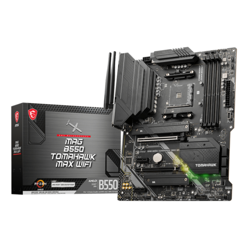 PLACA BASE MSI MAG B550 TOMAHAWK MAX WIFI AM4 ATX 4XDDR4