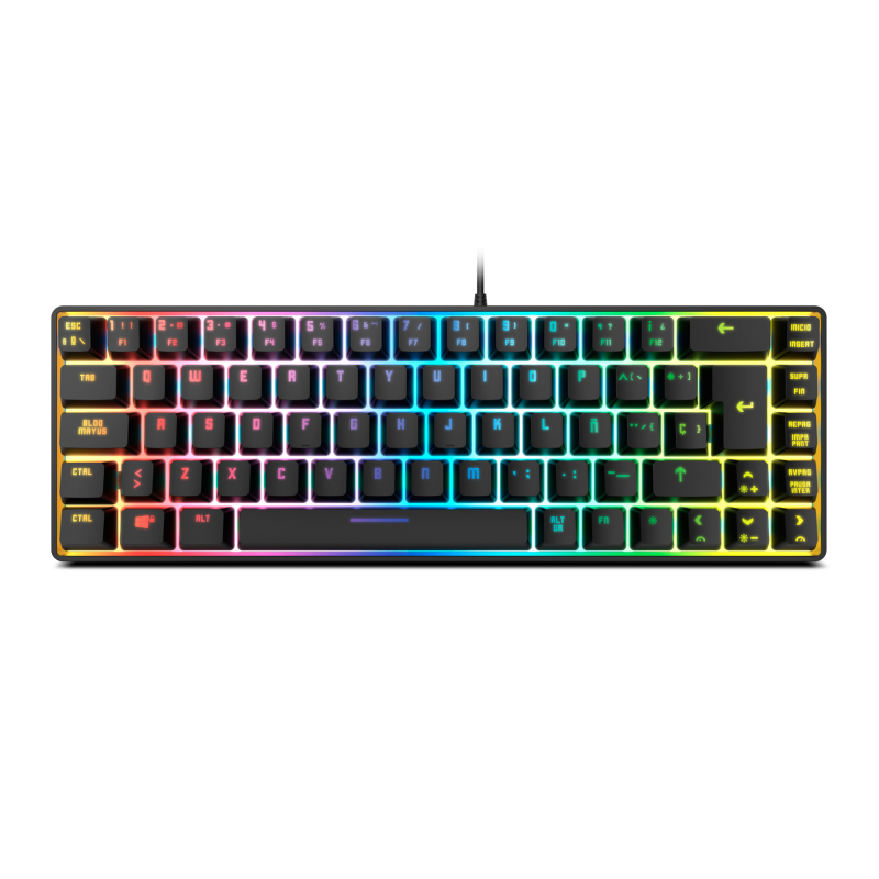 TECLADO MINI KROM KALISTA ES USB RETROILUMINADO MEMBRANA NEGRO TECLADO MINI KROM KALISTA ES USB RETROILUMINADO MEMBRANA NEGRO