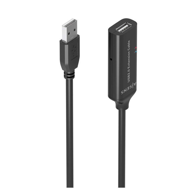 CABLE AISENS USB 2-0 PROLONGADOR AMPLIFICADOR A-M-A-H NEGRO 10M