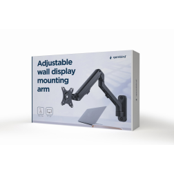 AJUSTABLE WALL DISPLAY MOUNTING ARM UP TO 27" 7 KG