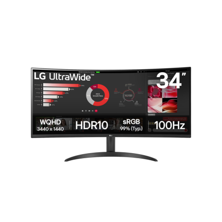 MONITOR LG 34WR50QK-B 34" ULTRAWIDE QHD 5MS NEGRO HDMI DP