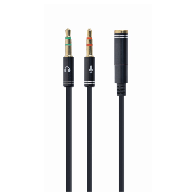 CABLE ADAPTADOR GEMBIRD-HEMBRA 4PINES 3,5MM A 2 STEREO 3,5MM NEGRO, C-METALIC CABLE ADAPTADOR GEMBIRD-HEMBRA 4PINES 3,5MM A 2 STEREO 3,5MM NEGRO, C-METALIC
