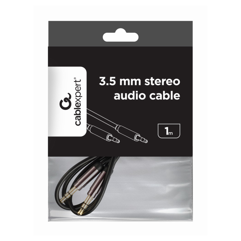 CABLE AUDIO GEMBIRD ESTEREO DE 3,5 MM, 1 M