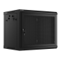 ARMARIO LANBERG 9U 600X450 CON PUERTA PERFORADA RACK 19 H-60 KG NEGRO FLAT PACK