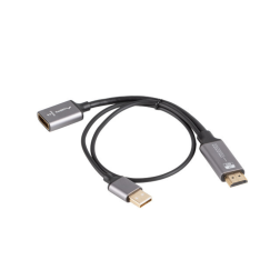 ADAPTADOR LANBERG 4K HDMI MACHO-DISPLAYPORT HEMBRA 20CM