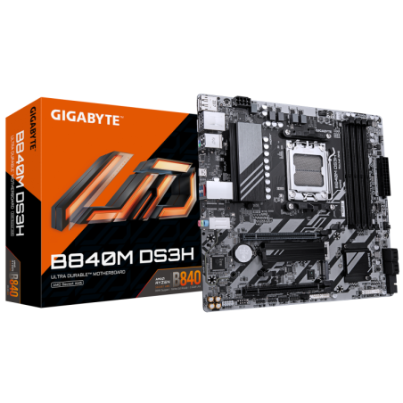 PLACA BASE GIGABYTE B840M DS3H M-ATX AM5 DDR5