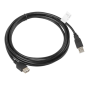 CABLE ALARGADOR LANBERG USB 2-0 MACHO HEMBRA 3M NEGRO