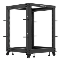 ARMARIO LANBERG ABIERTO RACK 19" 15U 600X600 AJUSTABLE HASTA 1100 NEGRO
