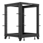 ARMARIO LANBERG ABIERTO RACK 19" 15U 600X600 AJUSTABLE HASTA 1100 NEGRO