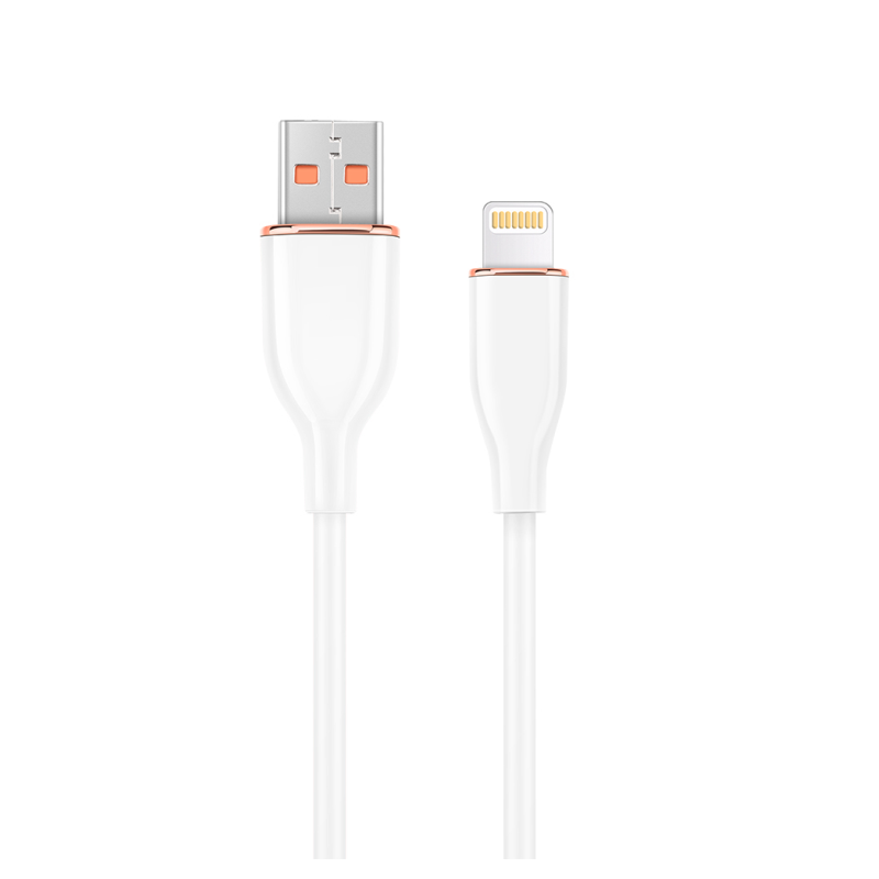 CABLE DE CARGA Y DATOS GEMBIRD DE SILICONA PREMIUM DE 8 CLAVIJAS 1,5 M BLANCO