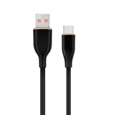 CABLE DE CARGA Y DATOS GEMBIRD USB TIPO C DE SILICONA PREMIUM 1,5 M NEGRO