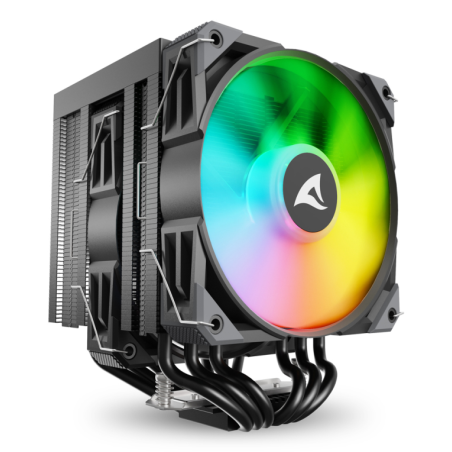 VENTILADOR CPU SHARKOON A60 RGB 120MM NEGRO