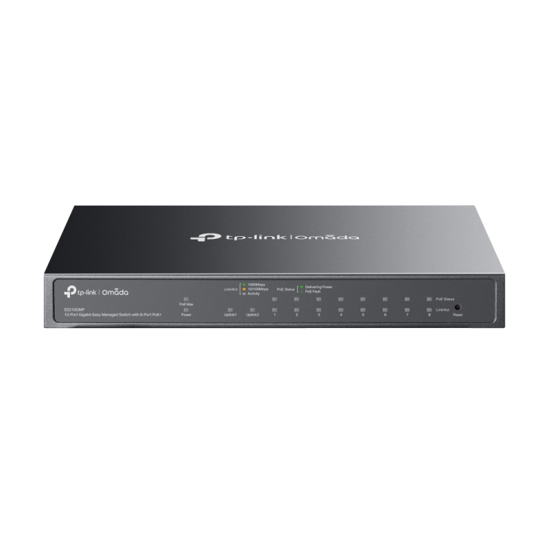 SWITCH TP-LINK OMADA 10 PUERTOS GIGABIT 8 PUERTOS POE+