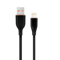 CABLE DE CARGA Y DATOS GEMBIRD DE SILICONA PREMIUM DE 8 CLAVIJAS 1,5 M NEGRO