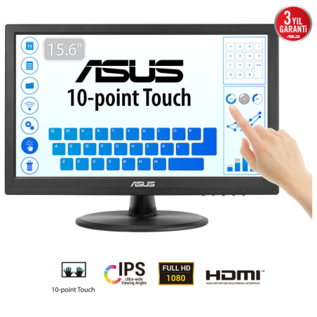 MONITOR TACTIL ASUS VT169HE 16" FHD IPS