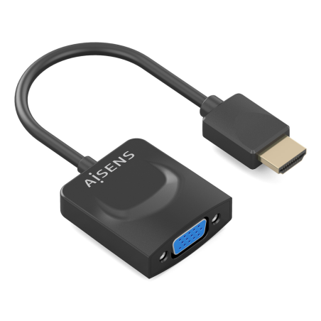 Conversor Aisens A122-0947- HDMI Macho - SVGA Hembra- 15cm- Negro