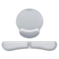 Pack de Reposamuñecas y Alfombrilla Ergonómica Subblim Ergo MemoryFlex- Plateadas