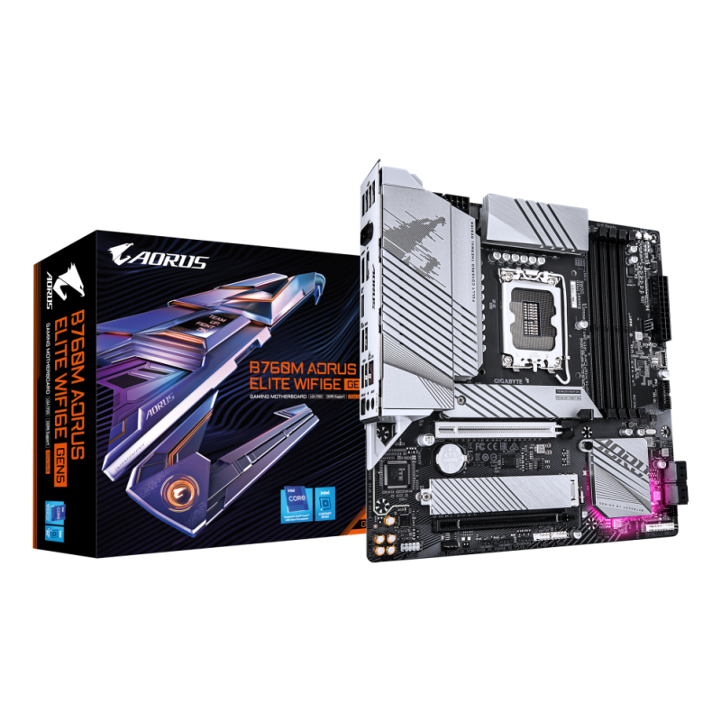 PLACA BASE GIGABYTE B760M A E WF6E GEN5 1-0 DDR4 1700 MATX 4XDDR4 PLACA BASE GIGABYTE B760M A E WF6E GEN5 1-0 DDR4 1700 MATX 4XDDR4