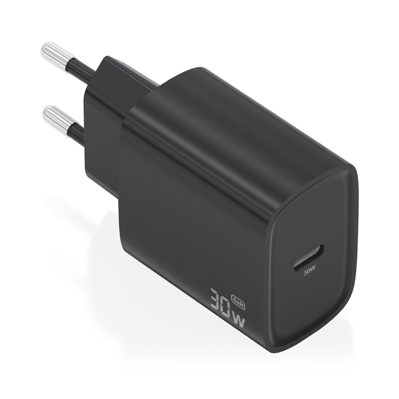 Cargador de Pared GaN Aisens A110-0951- 1xUSB Tipo-C- 30W- Negro Cargador de Pared GaN Aisens A110-0951- 1xUSB Tipo-C- 30W- Negro