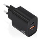 Cargador de Pared GaN Aisens A110-0953- 1xUSB Tipo-C- 1xUSB- 30W- Negro Cargador de Pared GaN Aisens A110-0953- 1xUSB Tipo-C- 1xUSB- 30W- Negro