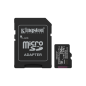 Tarjeta de Memoria Kingston CANVAS Select Plus 256GB microSD XC con Adaptador- Clase 10- 150MBs Tarjeta de Memoria Kingston CANVAS Select Plus 256GB microSD XC con Adaptador- Clase 10- 150MBs