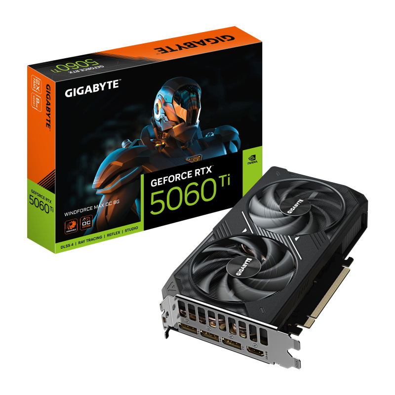 TARJETA GRAFICA GIGABYTE RTX 5060TI 8GB GDDR7