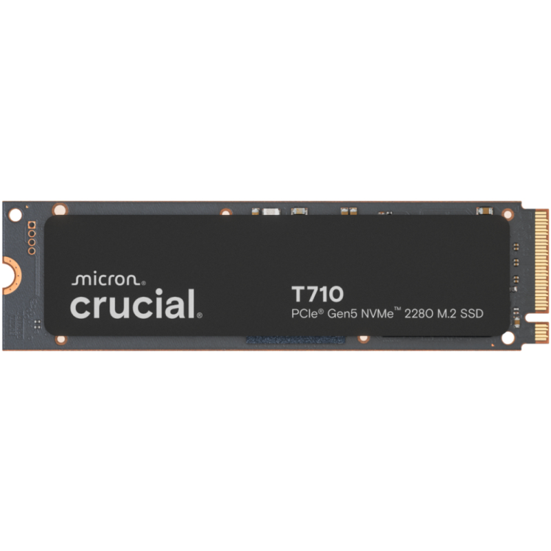 SSD CRUCIAL 1TB T710 CT1000T710SSD8 PCIE 5-0 X4 M-2 NVME GEN5 SSD CRUCIAL 1TB T710 CT1000T710SSD8 PCIE 5-0 X4 M-2 NVME GEN5