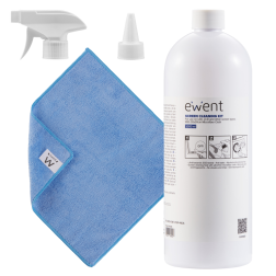 EWENT KIT DE LIMPIEZA DE PANTALLAS 1000ML CON PAÑO MICROFIBRA 30X30CM