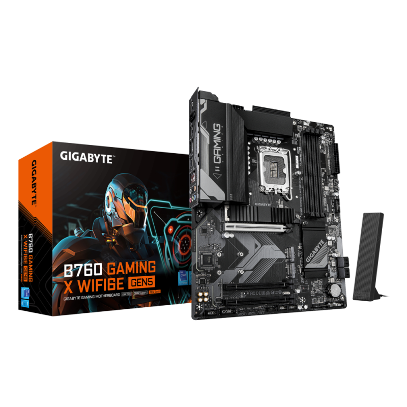 PLACA BASE GIGABYTE B760M G X WF6E 1700 ATX WiFi 6E PCIe 4-0 RGB 4XDDR5 PLACA BASE GIGABYTE B760M G X WF6E 1700 ATX WiFi 6E PCIe 4-0 RGB 4XDDR5