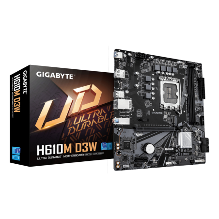 PLACA BASE GIGABYTE H610M D3W 1700 M-ATX DDR5 PCIe 4-0 128GB 1GbE M-2