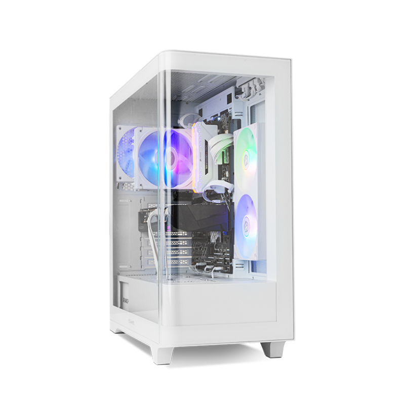 CAJA NOX HUMMER ETHER ATX SEMITORRE CRISTAL CURVO BLANCO