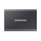 Disco Externo SSD Samsung Portable T7 4TB- USB 3-2- Gris
