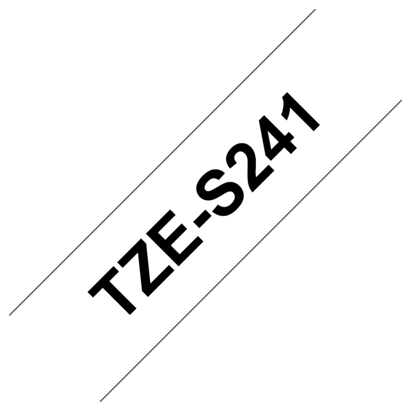 CINTA BROTHER LAMINADA TZE-S241BLANCA NEGRA 18MM 8M CINTA BROTHER LAMINADA TZE-S241BLANCA NEGRA 18MM 8M
