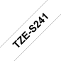 CINTA BROTHER LAMINADA TZE-S241BLANCA NEGRA 18MM 8M CINTA BROTHER LAMINADA TZE-S241BLANCA NEGRA 18MM 8M