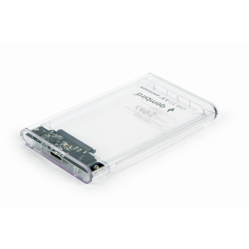 CARCASA DISCO DURO GEMBIRD SATA USB 3-0 2,5" TRANSPARENTE