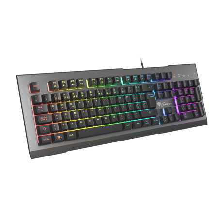 TECLADO GAMING GENESIS RHOD 500 PT USB RETROILUMINADO MECANICO ALUMINIO