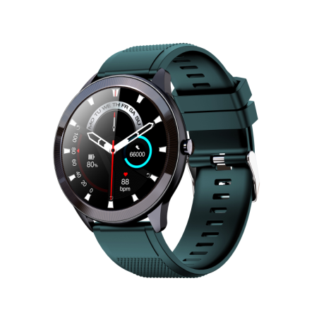 SMARTWATCH LEOTEC 1,28" MULTISPORT WAVE VERDE PANTALLA REDONDA