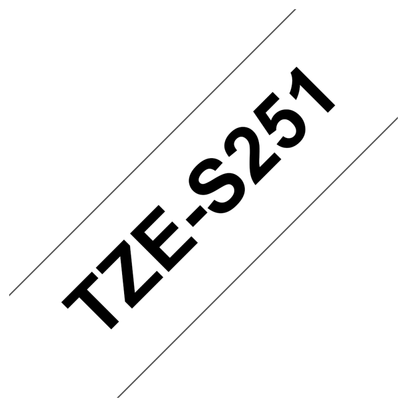 CINTA BROTHER SUPERADHESIVA 24MM BLANCA NEGRO