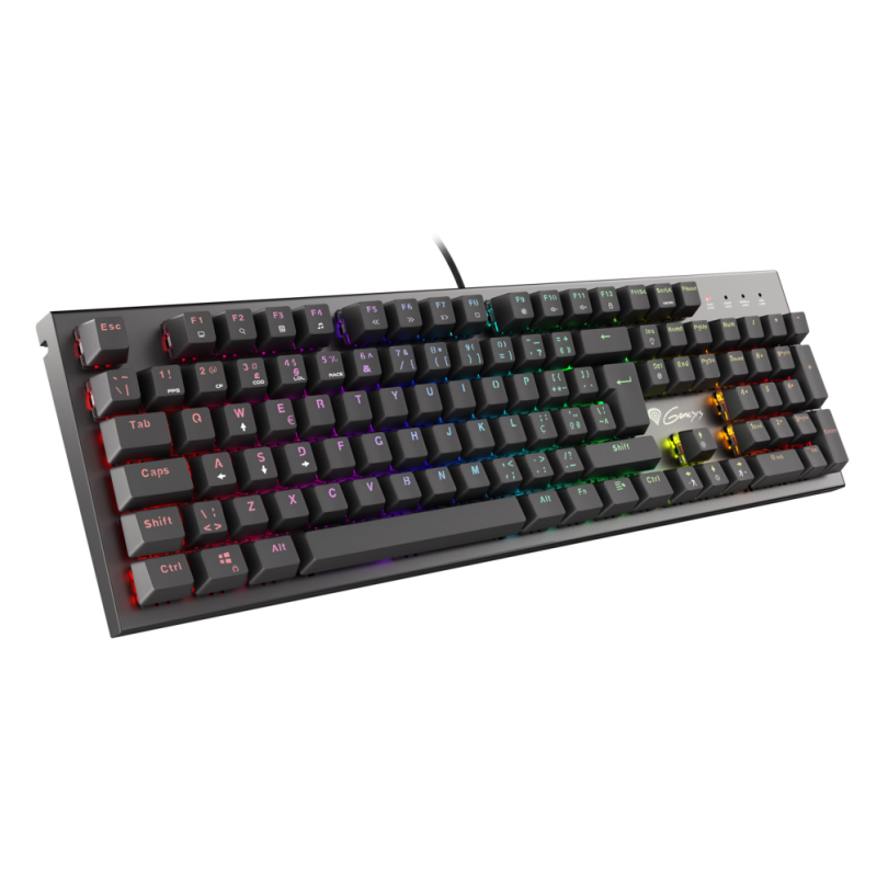 TECLADO GAMING GENESIS THOR 300 PT USB RETROILUMINADO MECANICO NEGRO