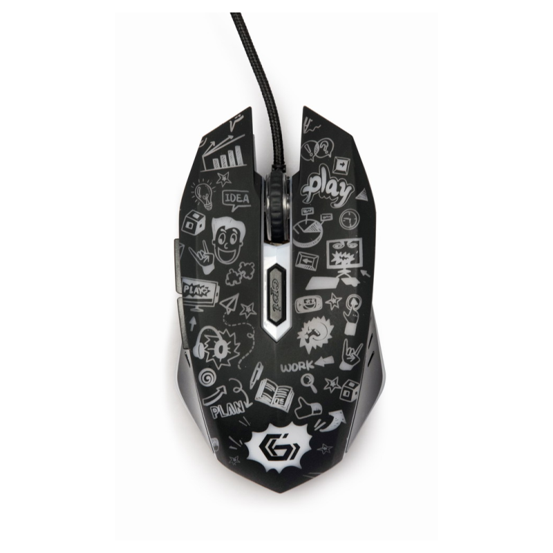 RATON GEMBIRD MUS-6B-GRAFIX-01 OPTICAL 3600DPI NEGRO USB RATON GEMBIRD MUS-6B-GRAFIX-01 OPTICAL 3600DPI NEGRO USB