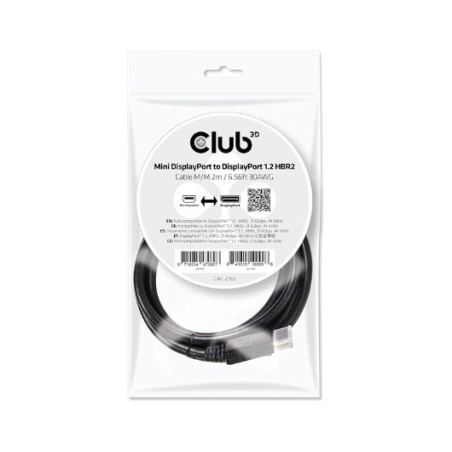 ADAPTADOR ACTIVO MINI-DP A VGA CLUB3D BLACK