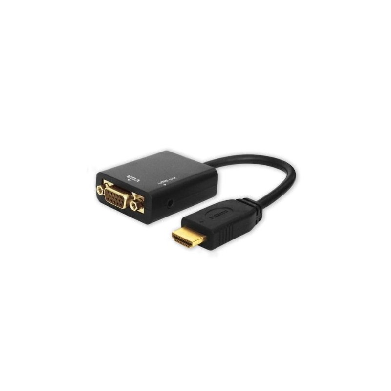 ADAPTADOR HDMI (M) A VGA (H) CON AUDIO SAVIO CL-23