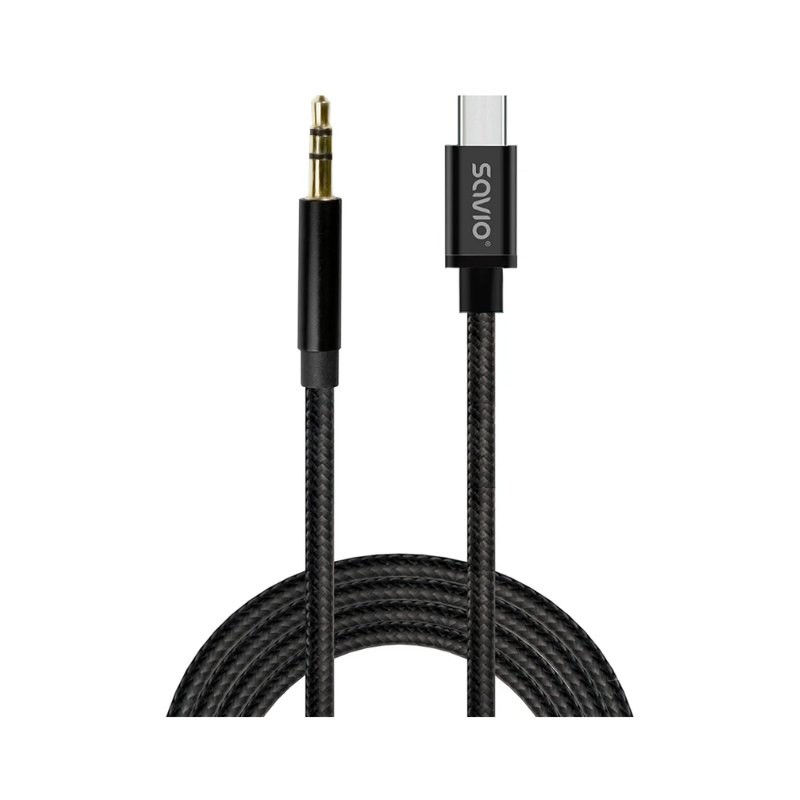 CABLE USB-C A MINI-JACK SAVIO CL-188 2M CABLE USB-C A MINI-JACK SAVIO CL-188 2M