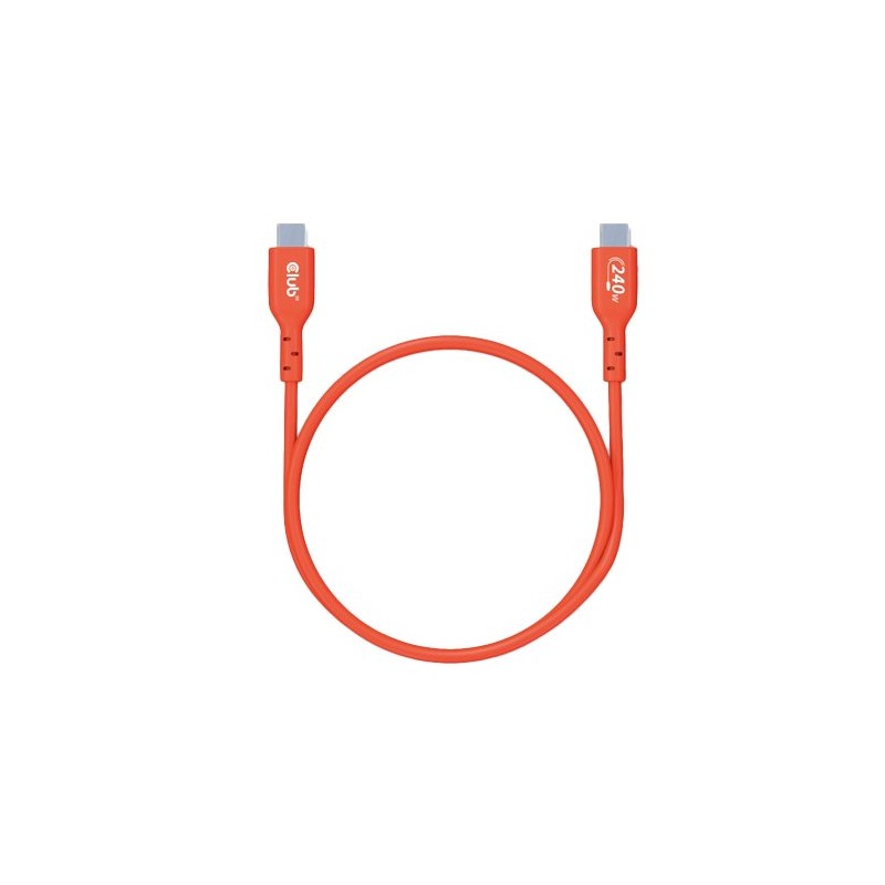 CABLE CARGA 240W CLUB3D CERTIFICADO USB2 TIPO-C 1M CABLE CARGA 240W CLUB3D CERTIFICADO USB2 TIPO-C 1M