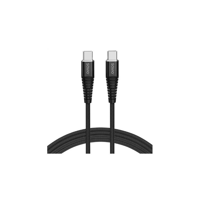 CABLE USB-C A USB-C SAVIO 5A 1M CL-159