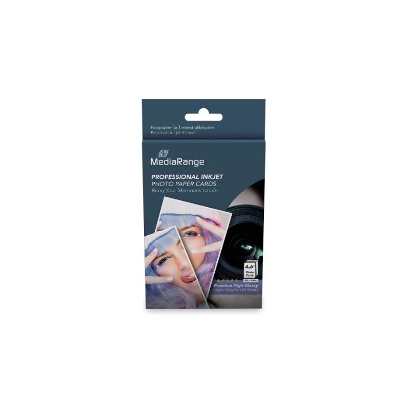 PAPEL FOTOGRAFICO MEDIARANGE MRINK104 A5 BRILLO