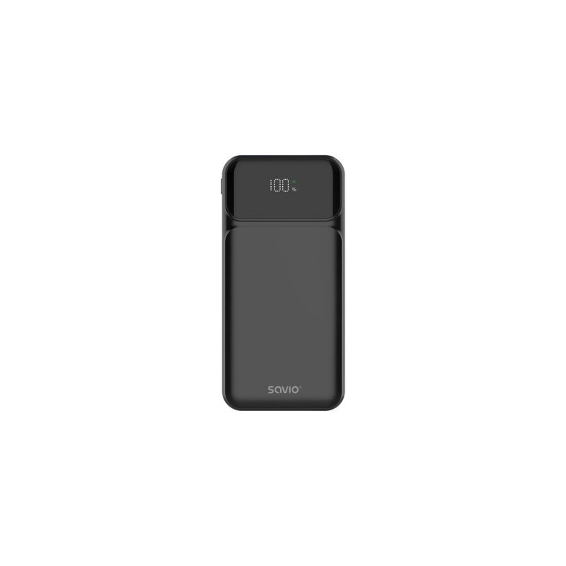 POWERBANK SAVIO BA-08 10000MAH BLACK POWERBANK SAVIO BA-08 10000MAH BLACK