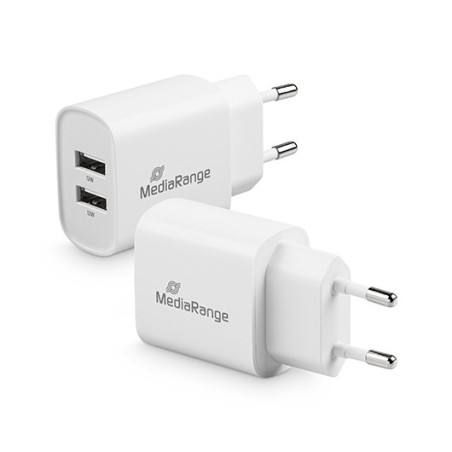CARGADOR MEDIARANGE DUAL USB-A 12W