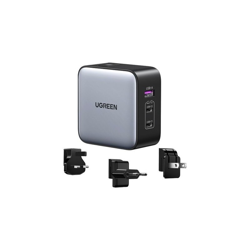 CARGADOR VIAJE UGREEN 65W USB-A+2XUSB-C WORLDWIDE